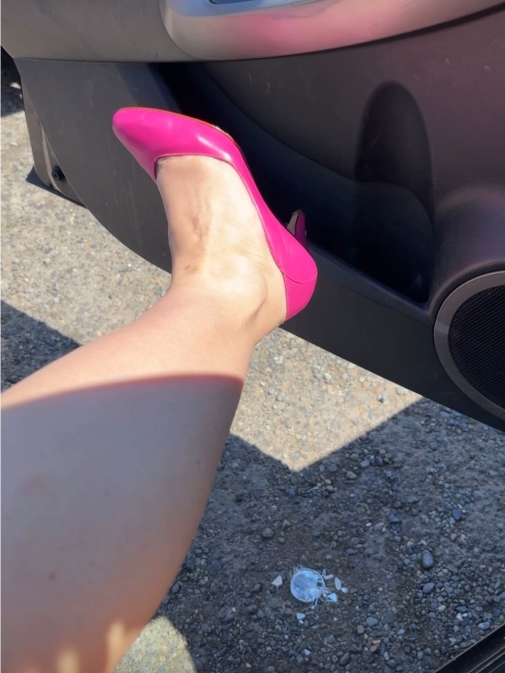 Vintage! ❤️‍🔥dance Fuchsia Pointed-Toe High Heels
